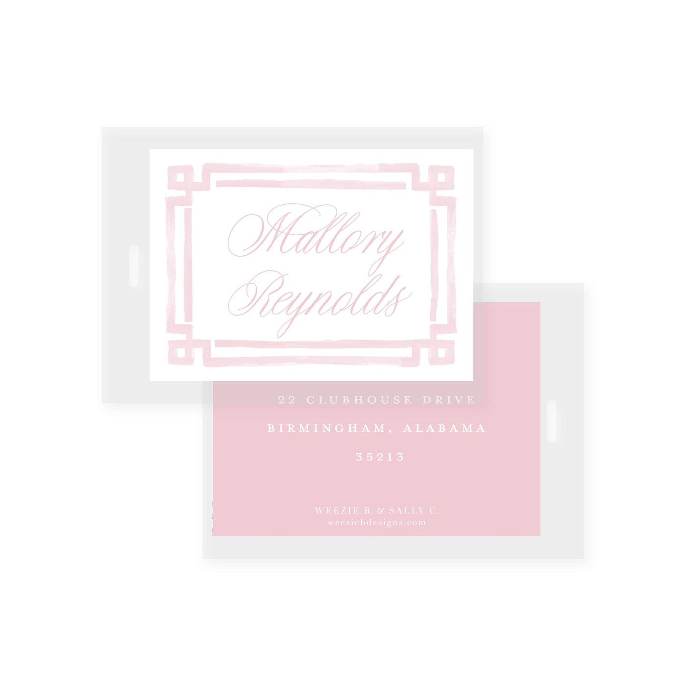 Bold Double Border Bag Tag (2 min)