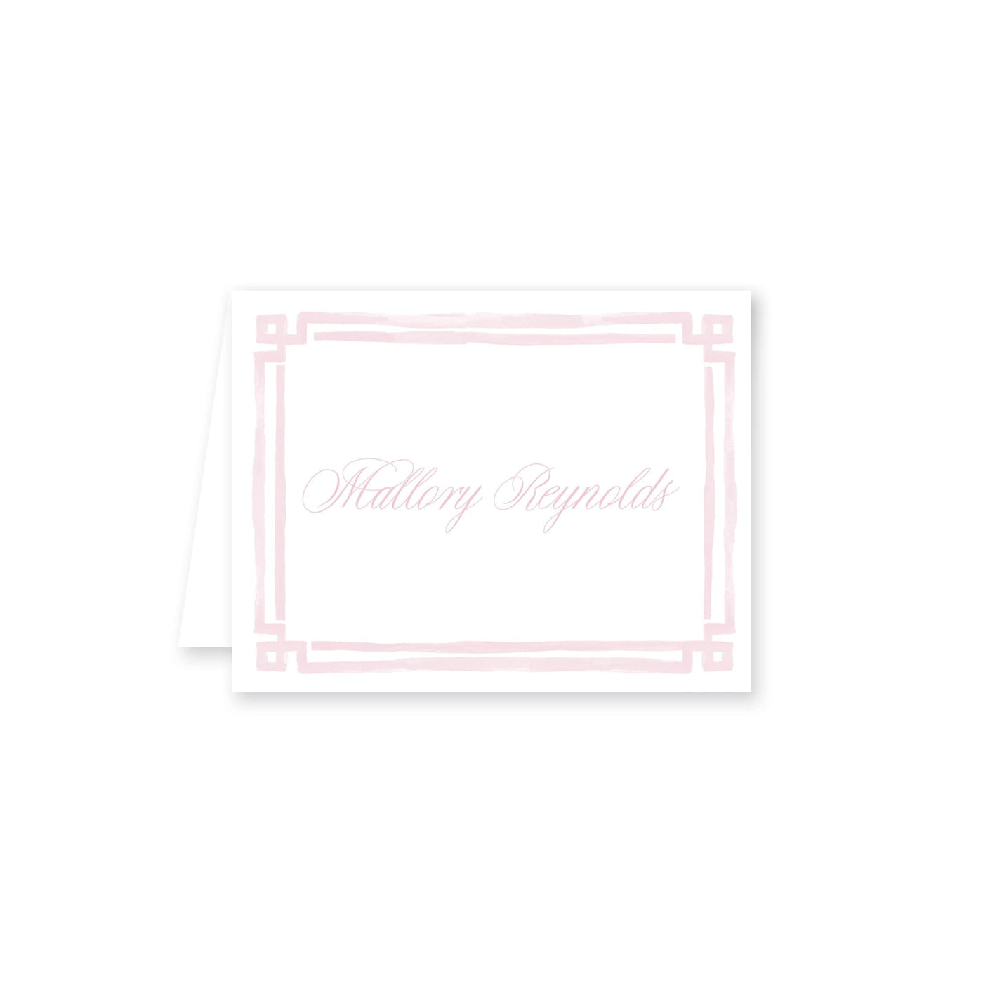 Simple Note Card Border Bold Double Border Folded Note Card – Weezie B. Studio