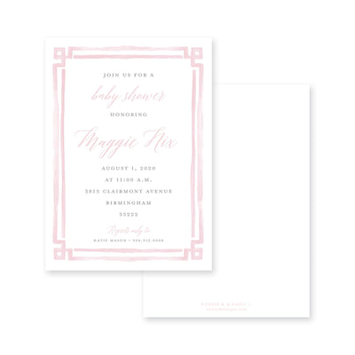 Bold Double Border Baby Shower
