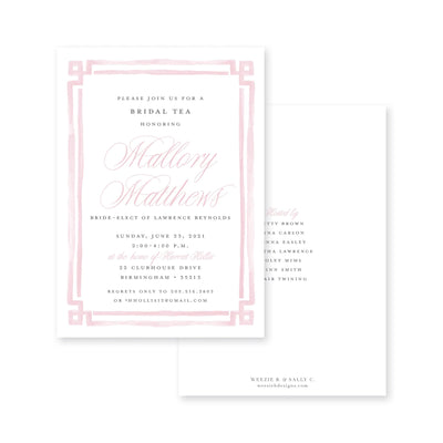 Bold Double Border Bridal Shower
