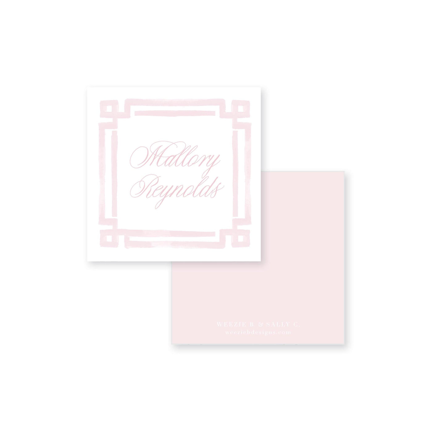 Bold Double Border Calling Card