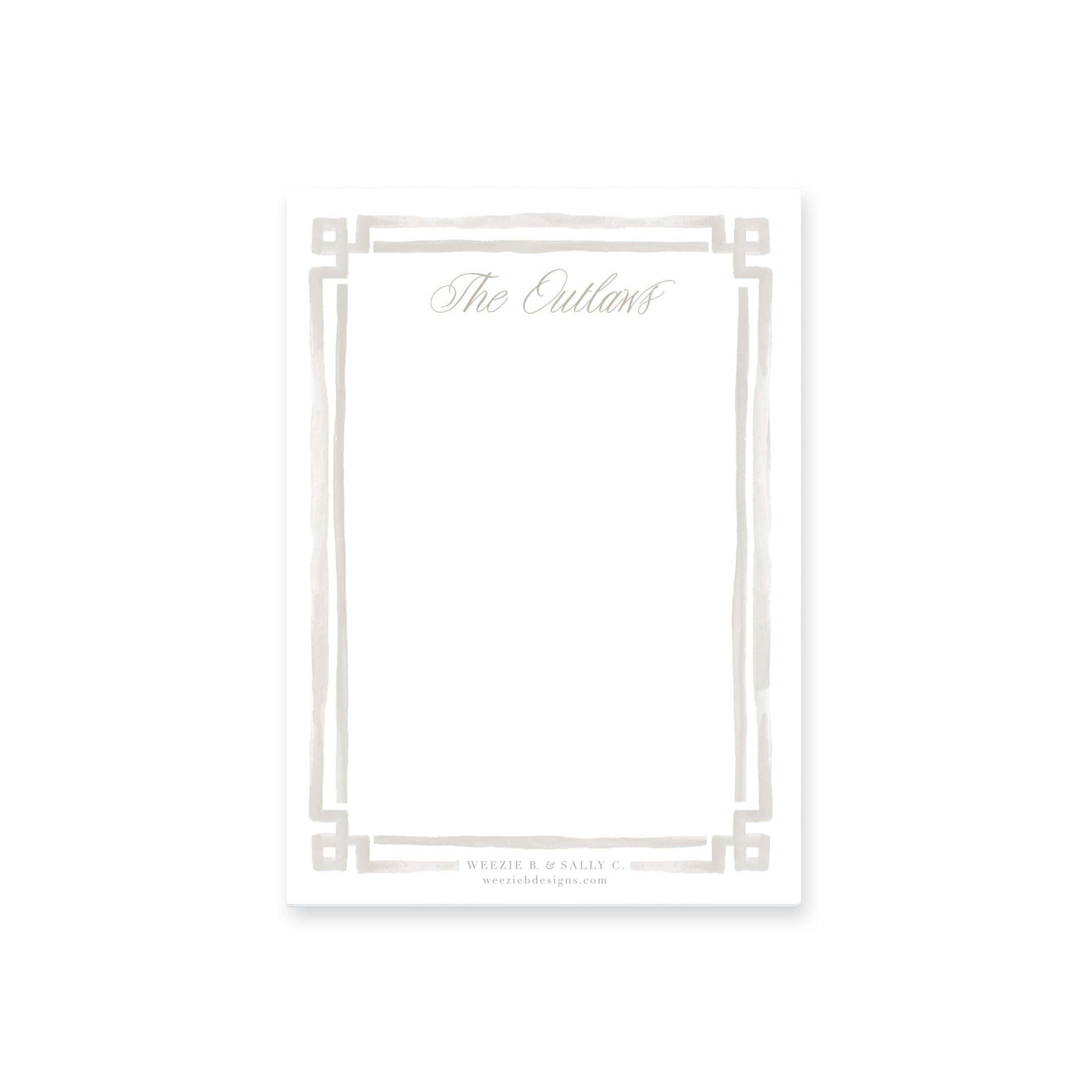 Bold Double Border Notepad