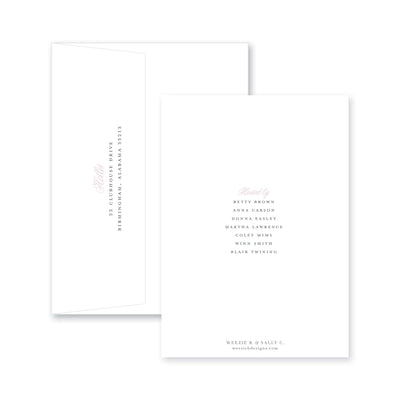 Bold Double Border Bridal Shower