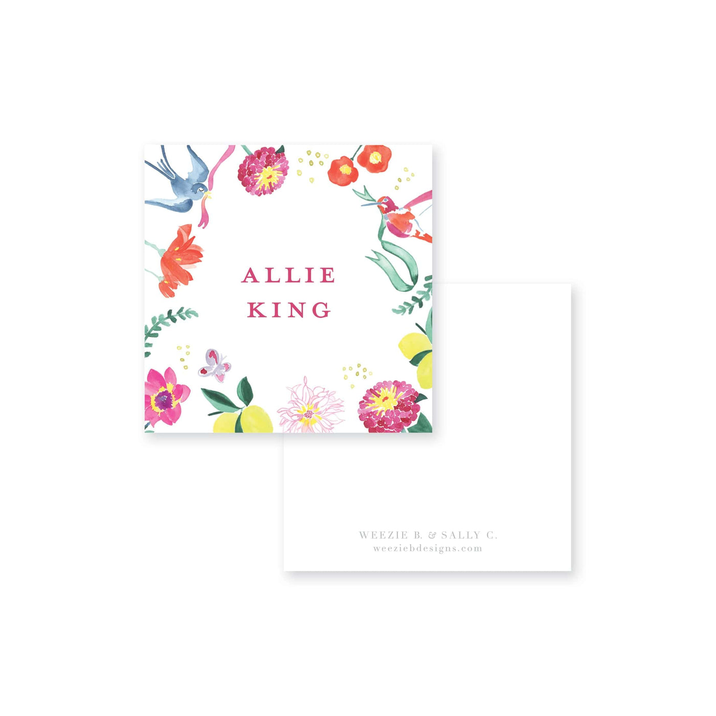 Butterfly Garden Calling Card