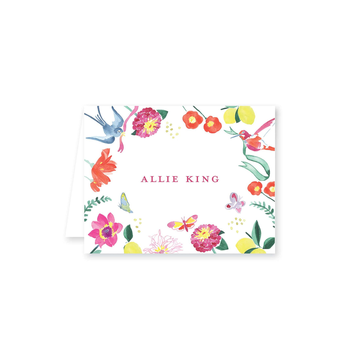 Butterfly Garden Folded Note Card