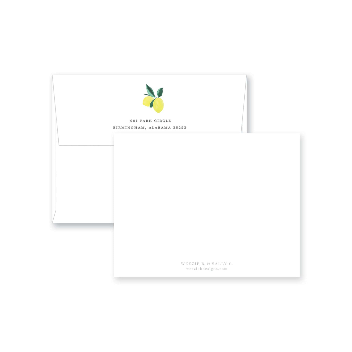 Weezie B. Designs | Butterfly Garden Flat Note Cards