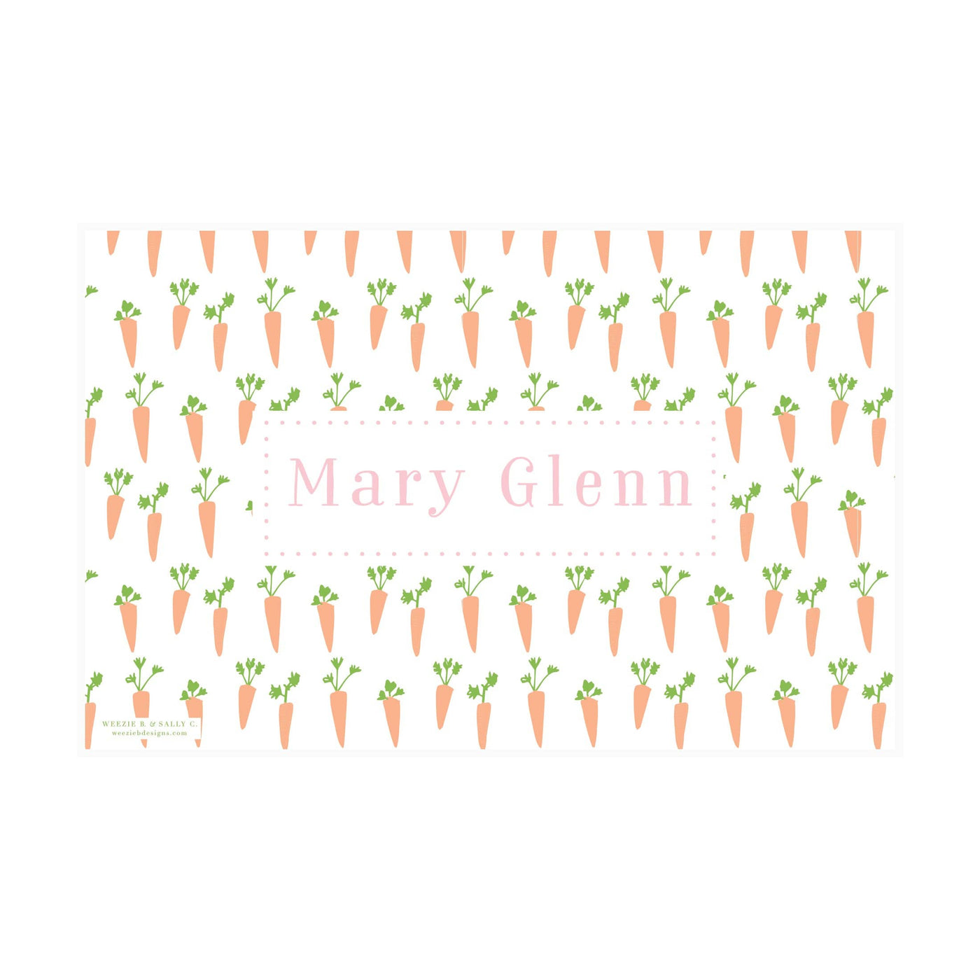 Carrots Pattern Placemat