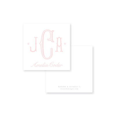 Classic Monogram Calling Card