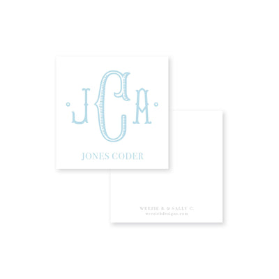 Classic Monogram Calling Card