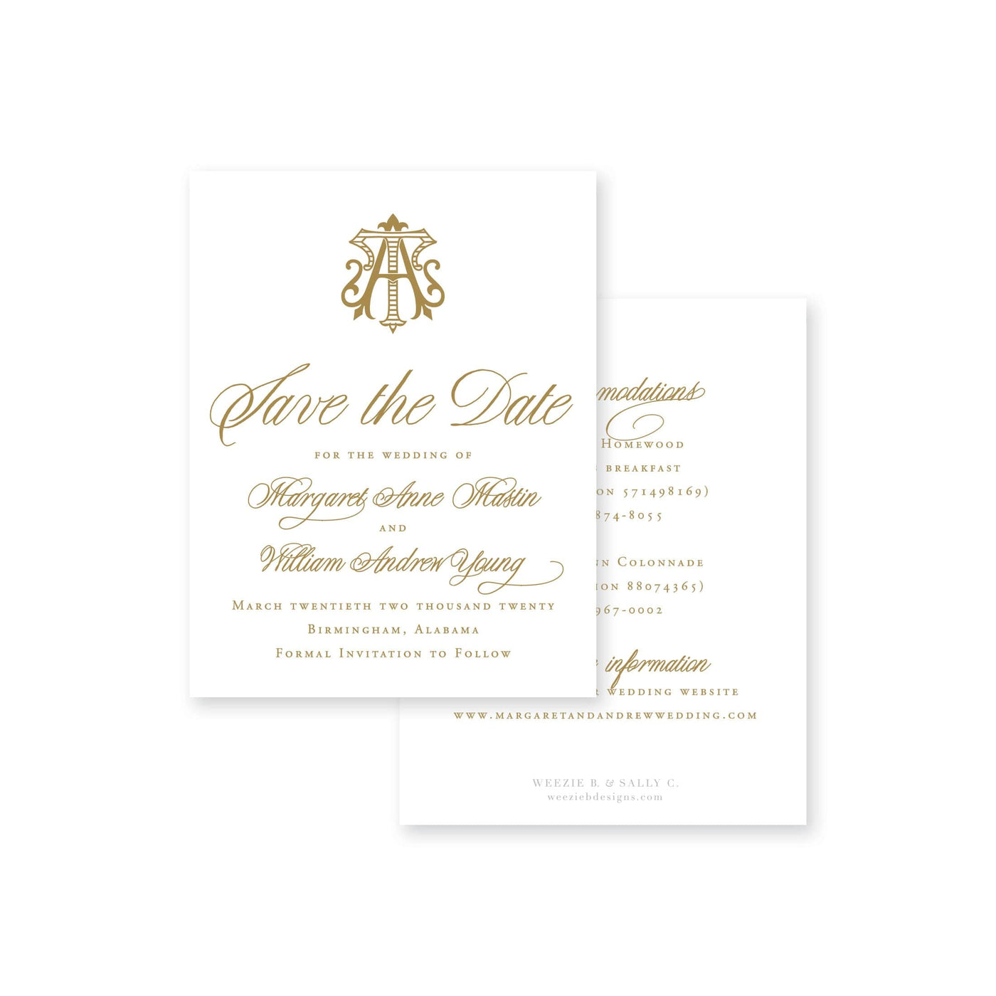 Elegant Brush Save-the-Date