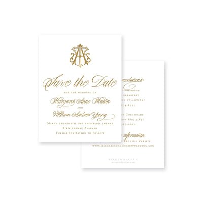 Elegant Brush Save-the-Date