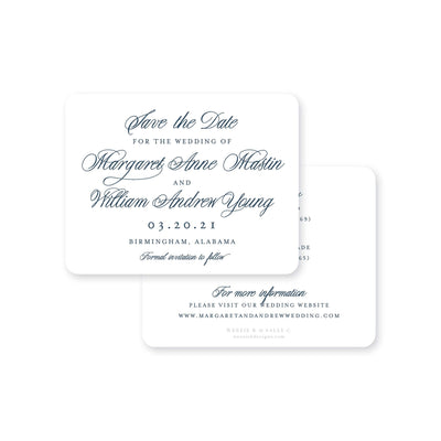 Elegant Brush Simple Save-the-Date