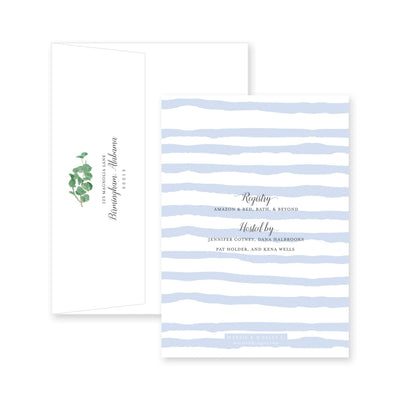 Eucalyptus On Stripes Bridal Shower