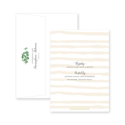 Eucalyptus On Stripes Bridal Shower