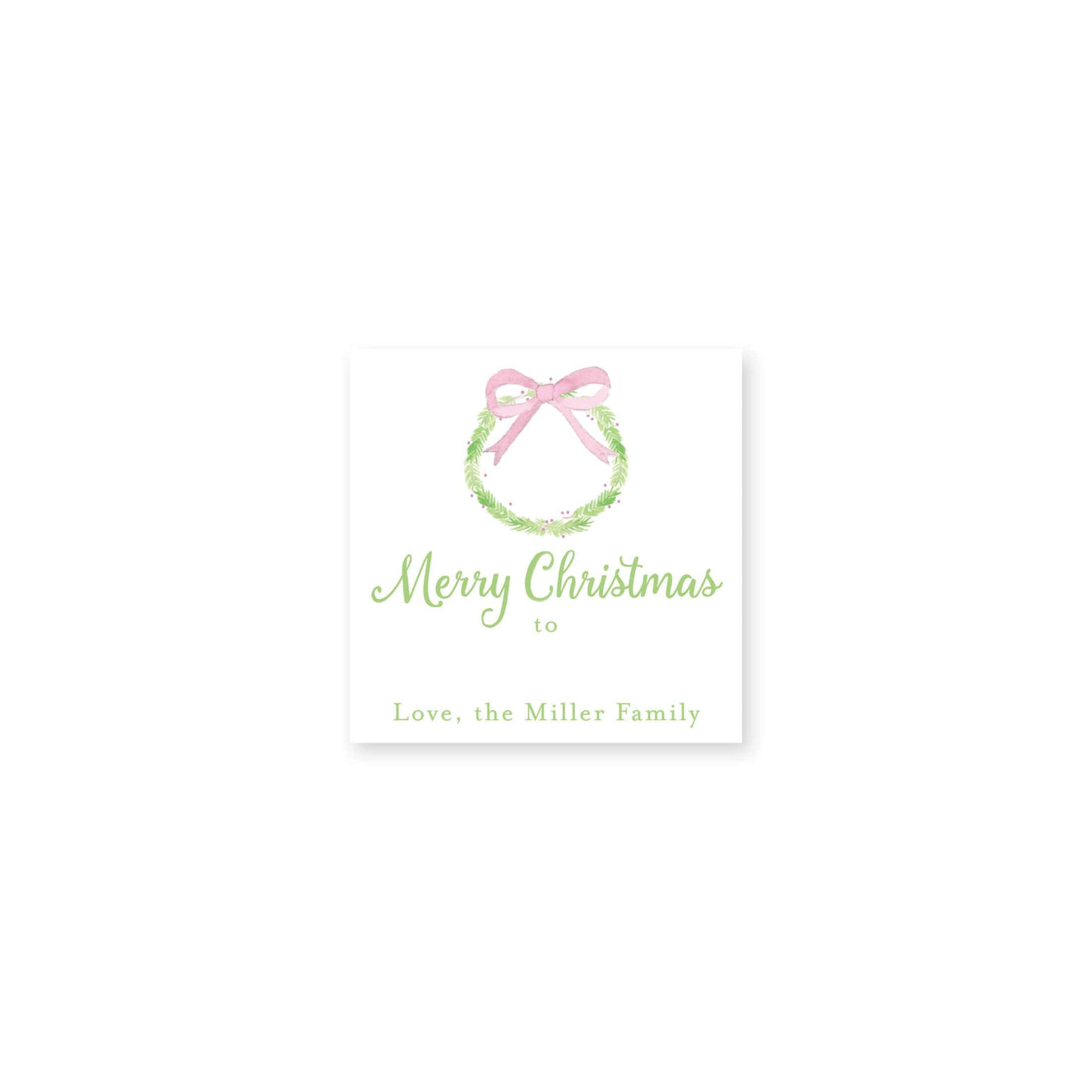 Evergreen Bough Christmas Stickers