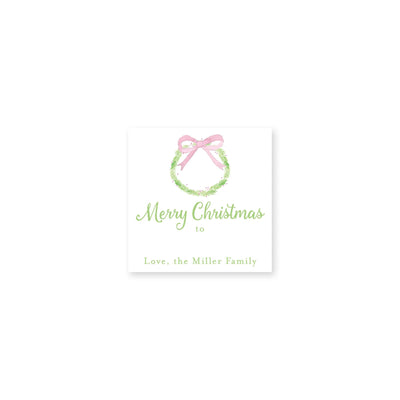 Evergreen Bough Christmas Stickers