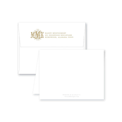 Fanciful Folded Note Card