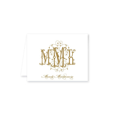 Fanciful Folded Note Card