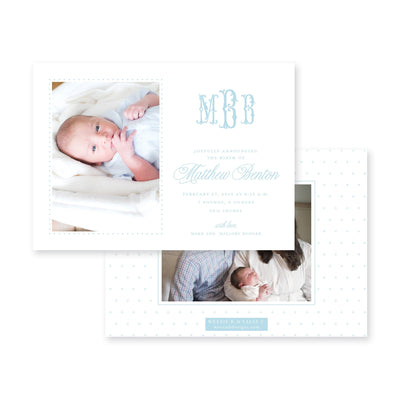 Weezie B. Designs | Fanciful Birth Announcement