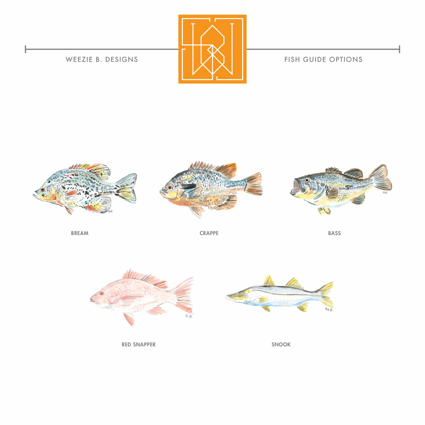 Watercolor Fish Notepad