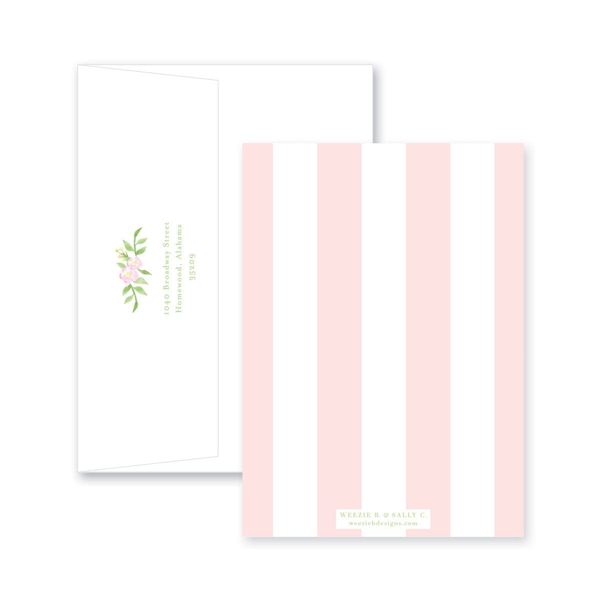 Weezie B. Designs | Floral Wreath Baby Shower Invitation