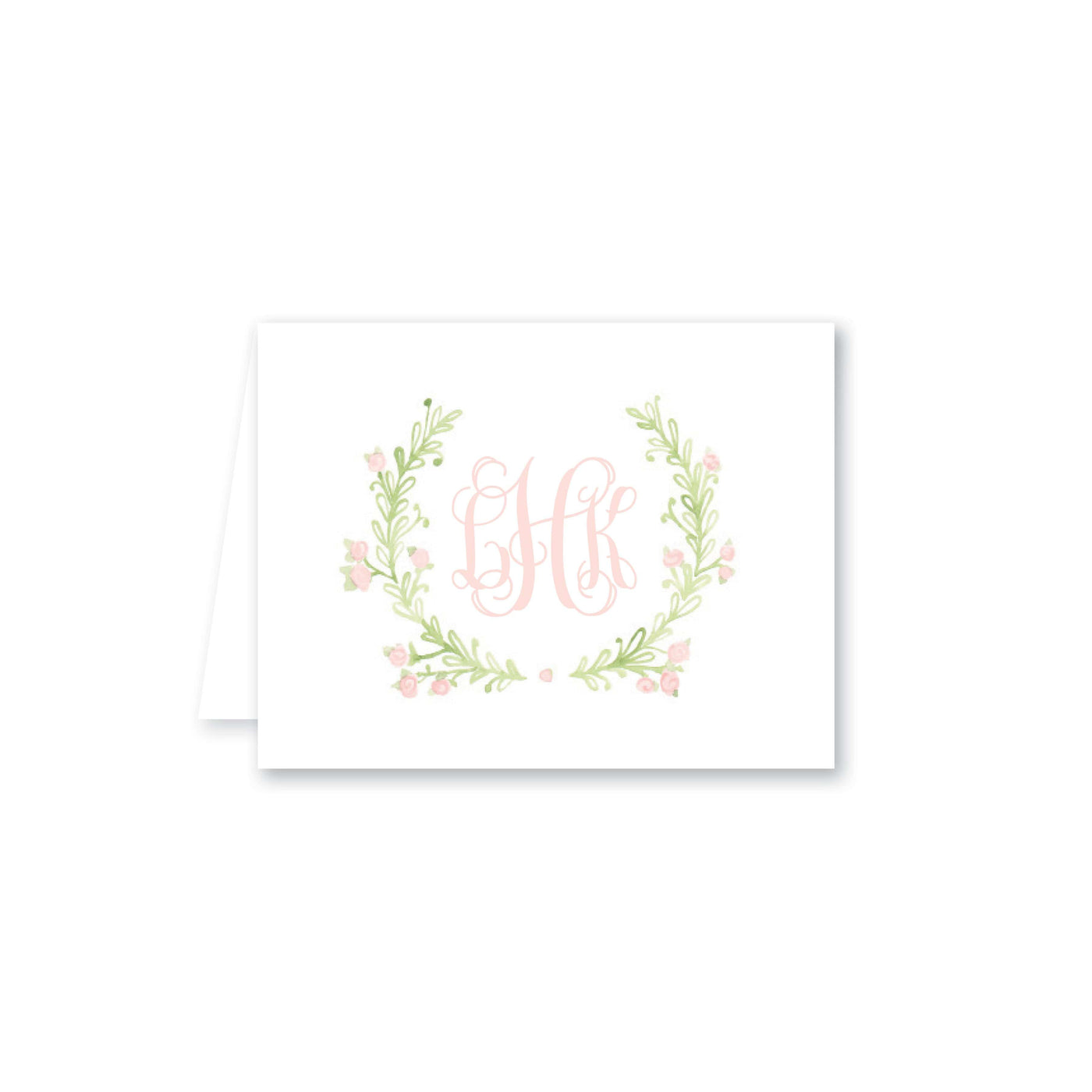 Weezie B. Designs | Sweet Watercolor Wreath Folded Note Card