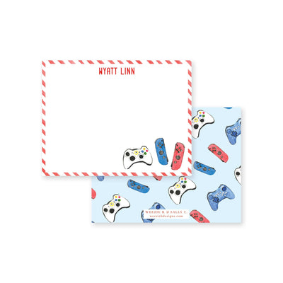 Gamer Level Flat Note Card