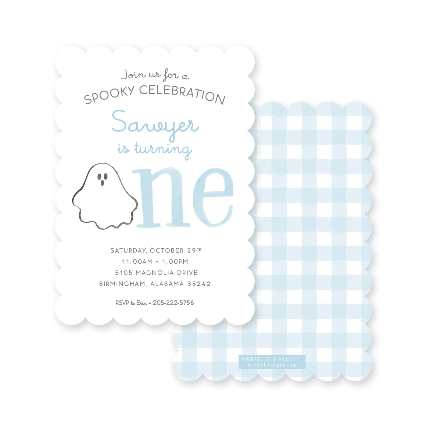 Spooky Celebration Ghost Halloween Birthday