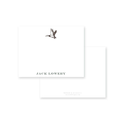 Flying Mallard Flat Note Card