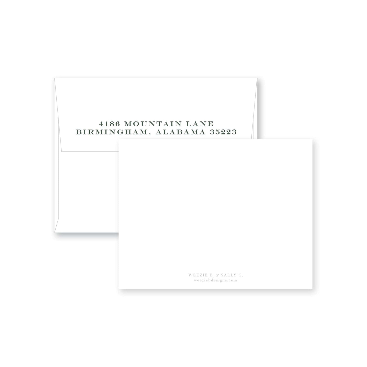 Flying Mallard Flat Note Card