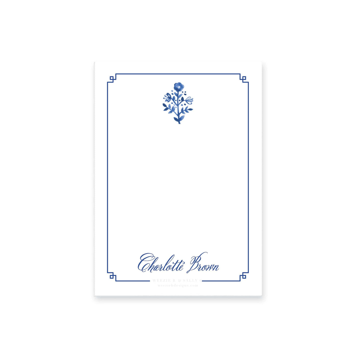 Delft Flowers Notepad