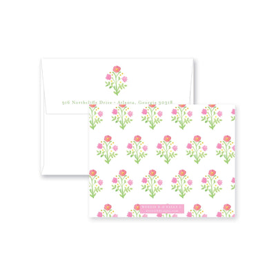 Prim Posey Folded Notecard