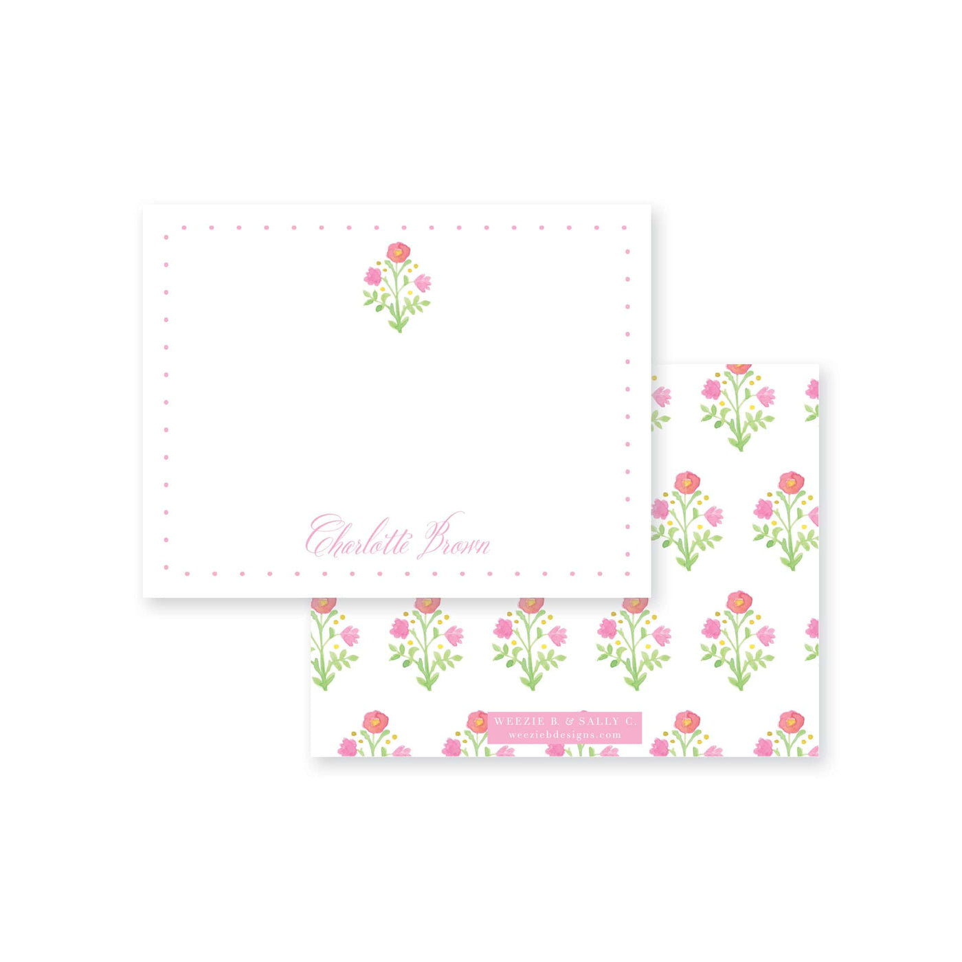 Prim Posey Flat Note Card