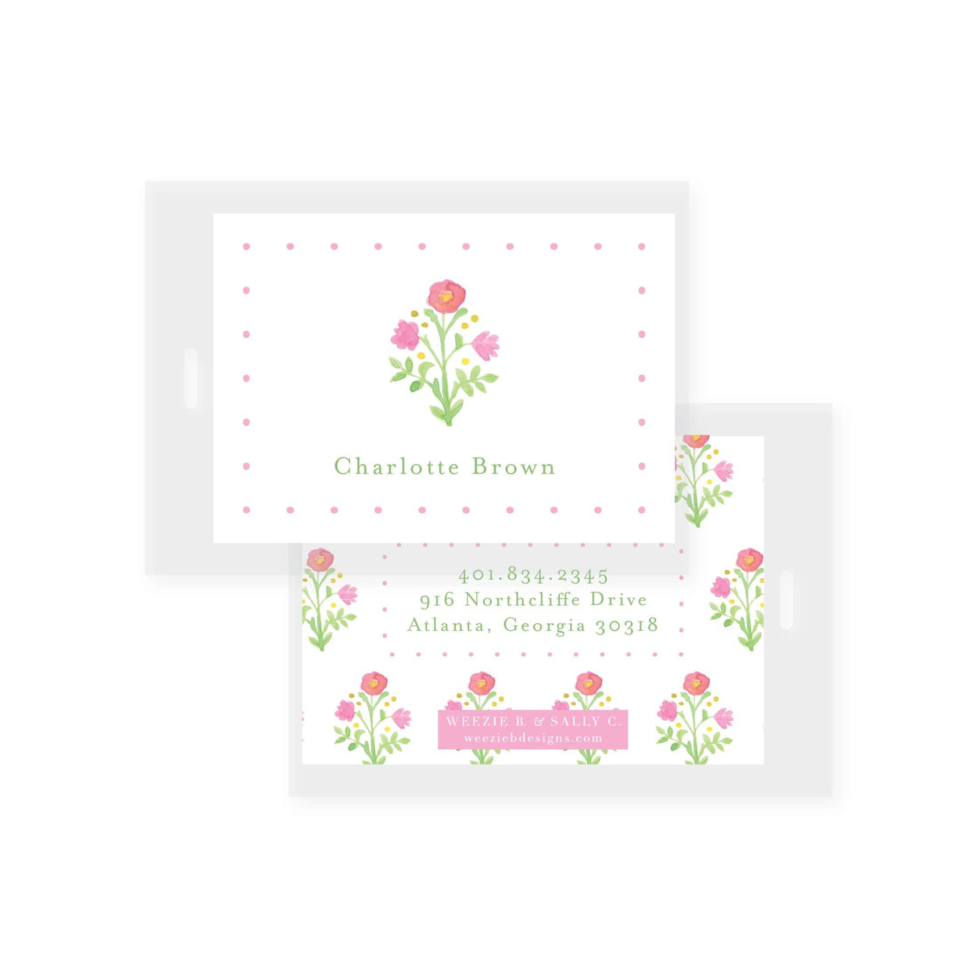 Prim Posey Bag Tag (2 min)