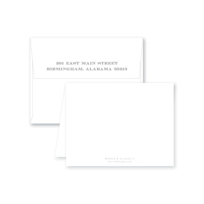 Simple Border Folded Note Card