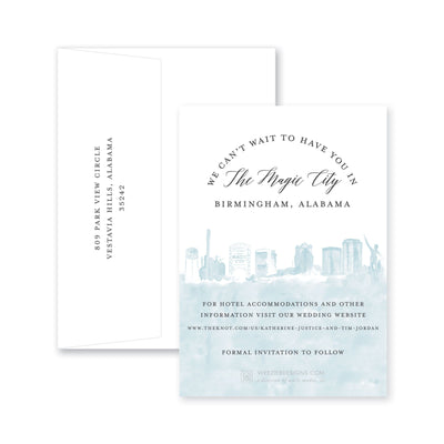 Photo & Birmingham Skyline Save-the-Date