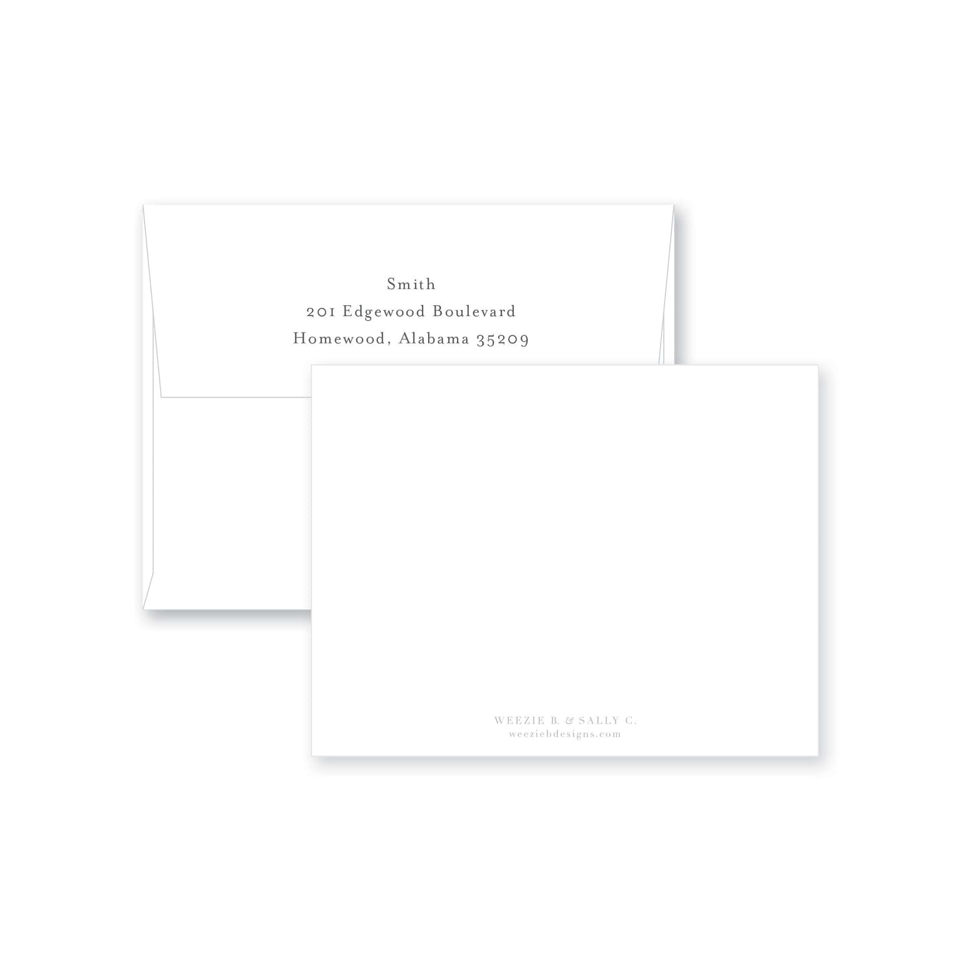 Sweet Siblings Flat Note Card