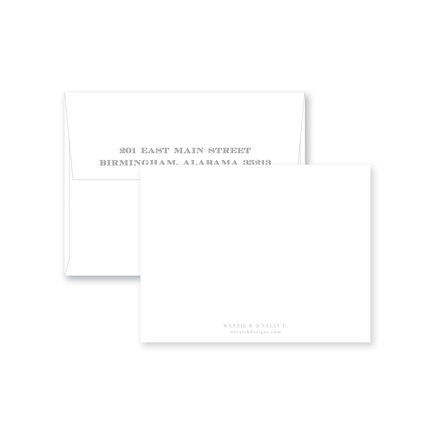 Simple Border Flat Note Card