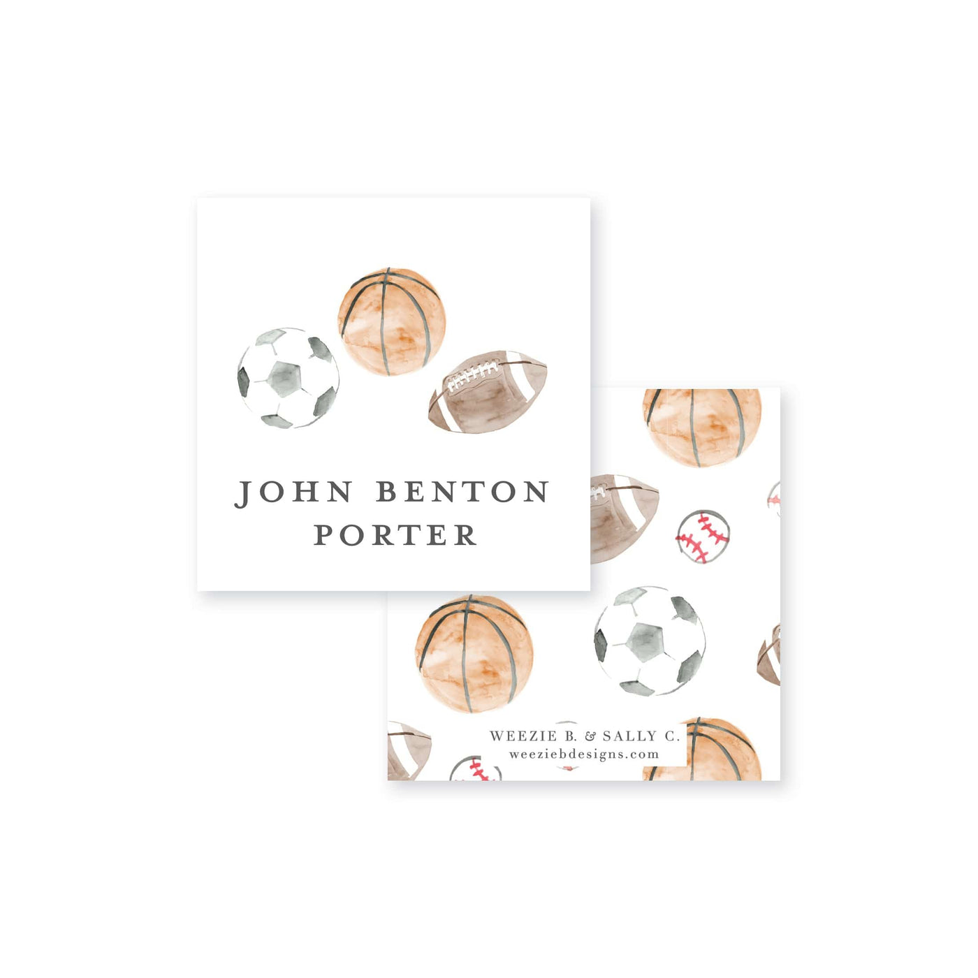 Sports Balls Calling Card