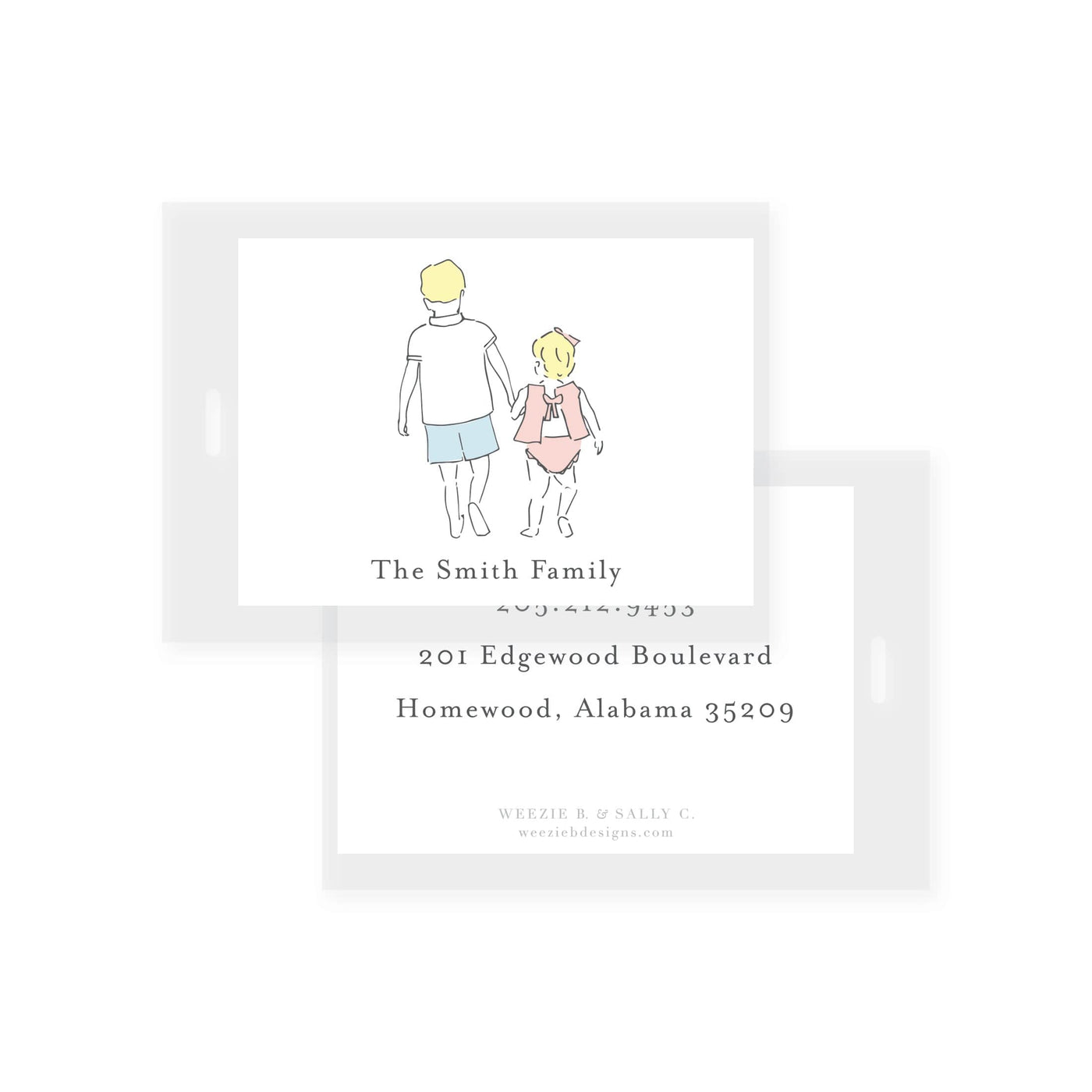 Sweet Siblings Bag Tag (2 min)