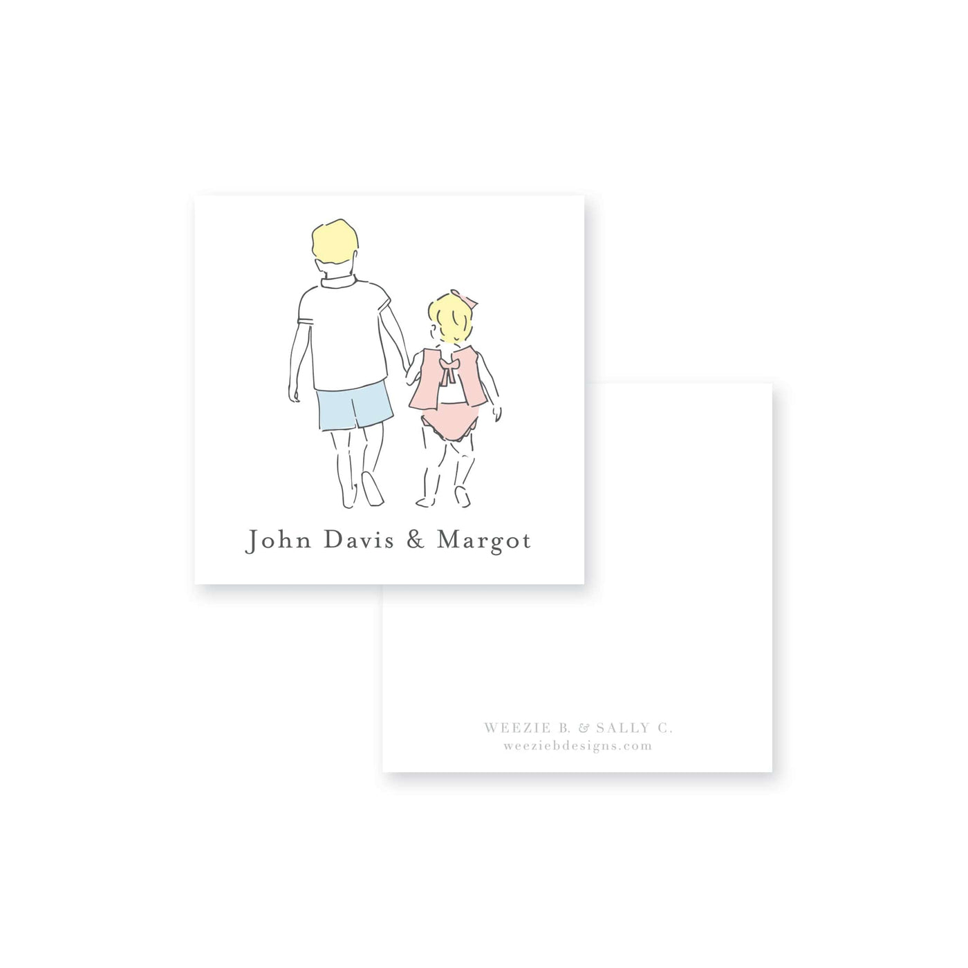 Sweet Siblings Calling Card