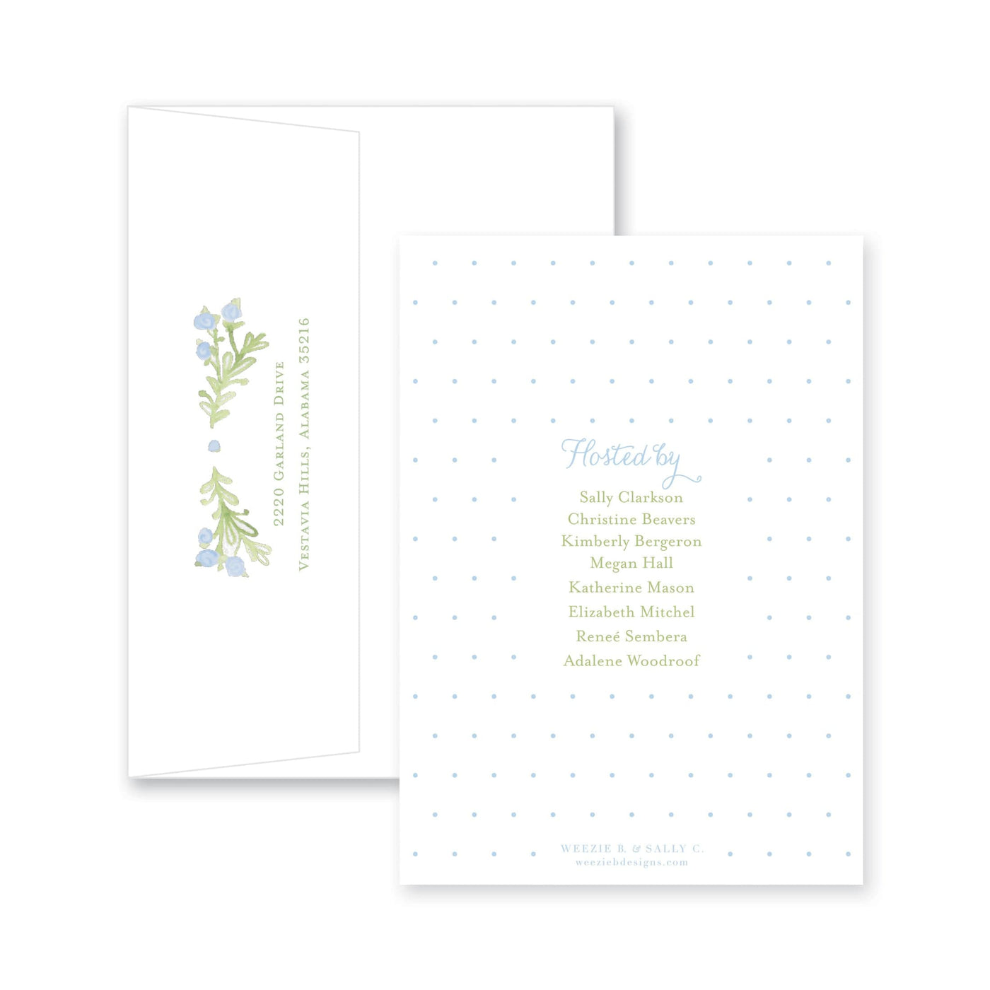 Weezie B. Designs | Sweet Watercolor Wreath Baby Shower