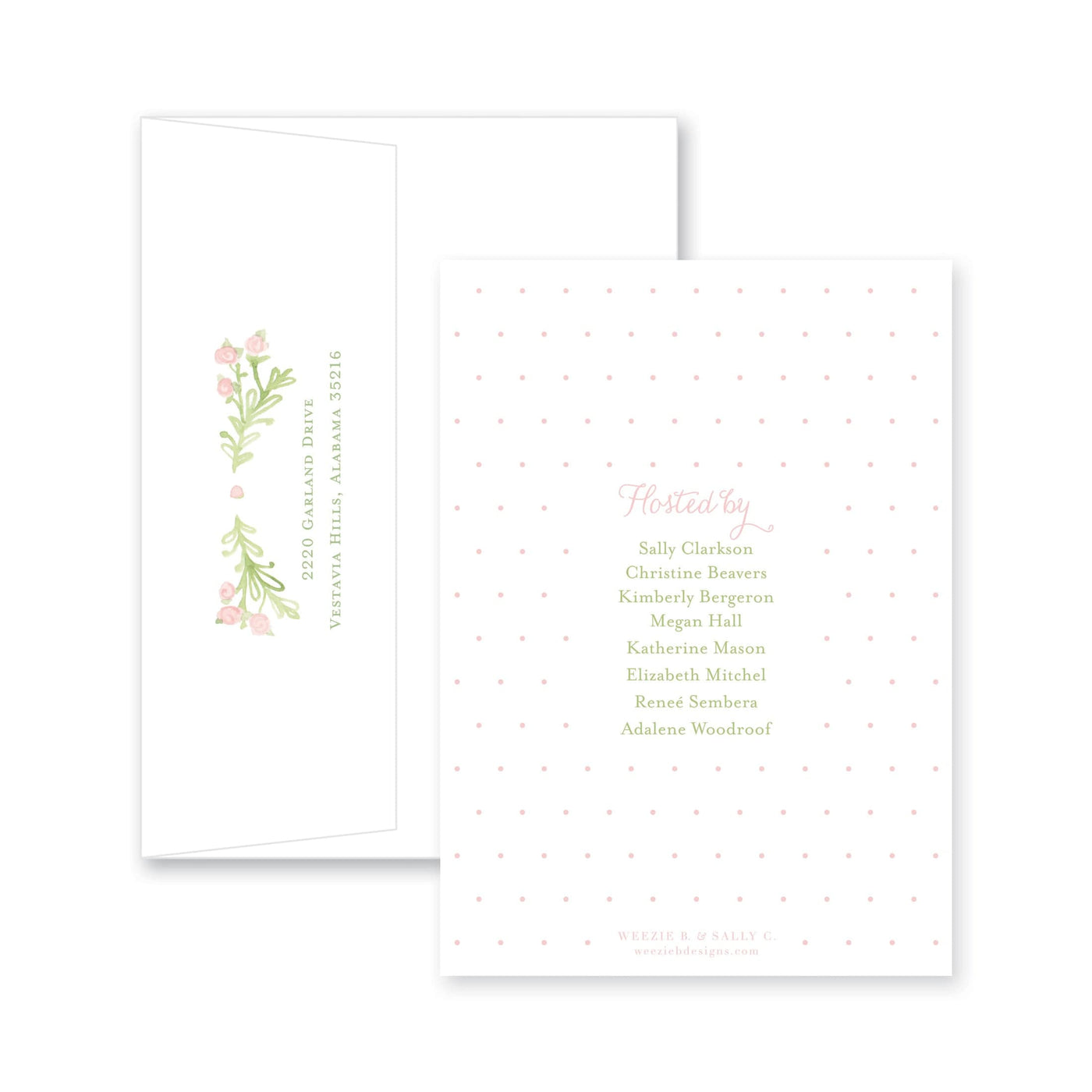 Weezie B. Designs | Sweet Watercolor Wreath Baby Shower