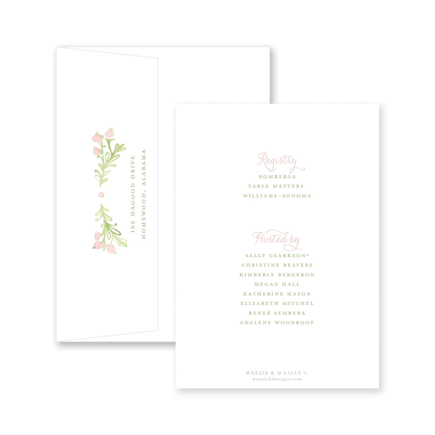 Sweet Watercolor Wreath Bridal Shower