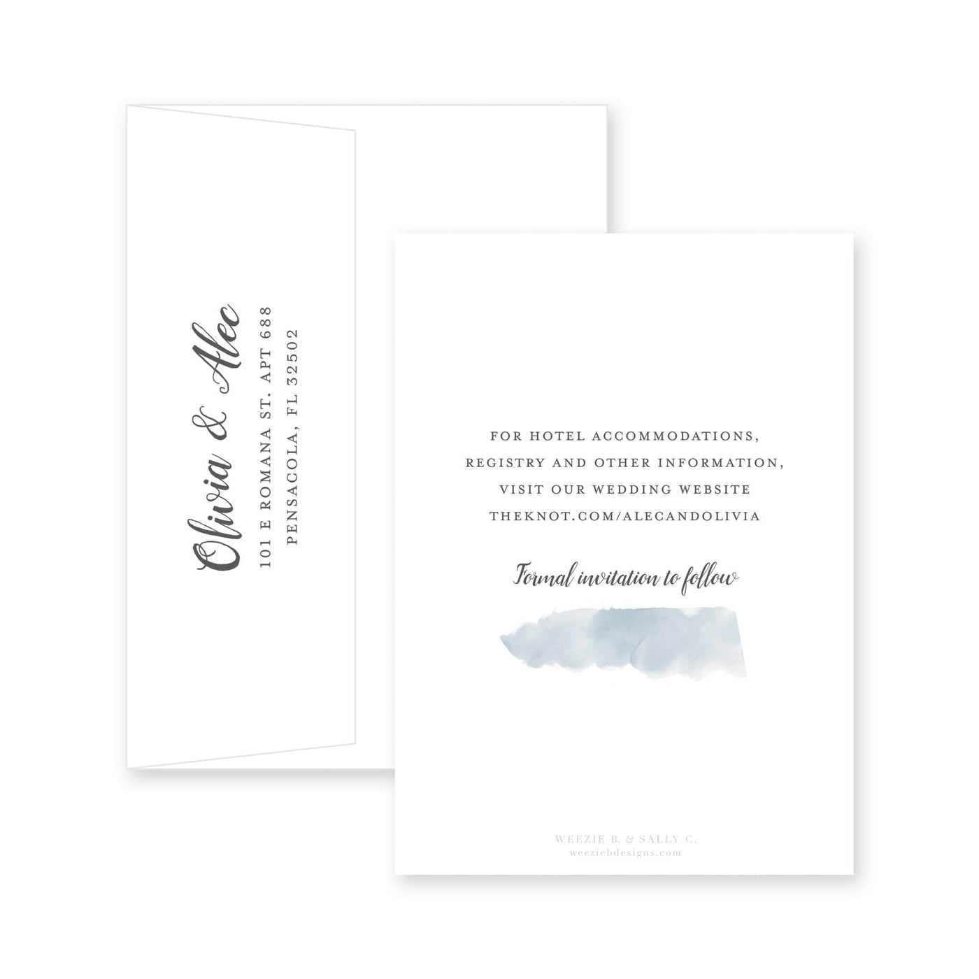 Watercolor Venue Save-the-Date