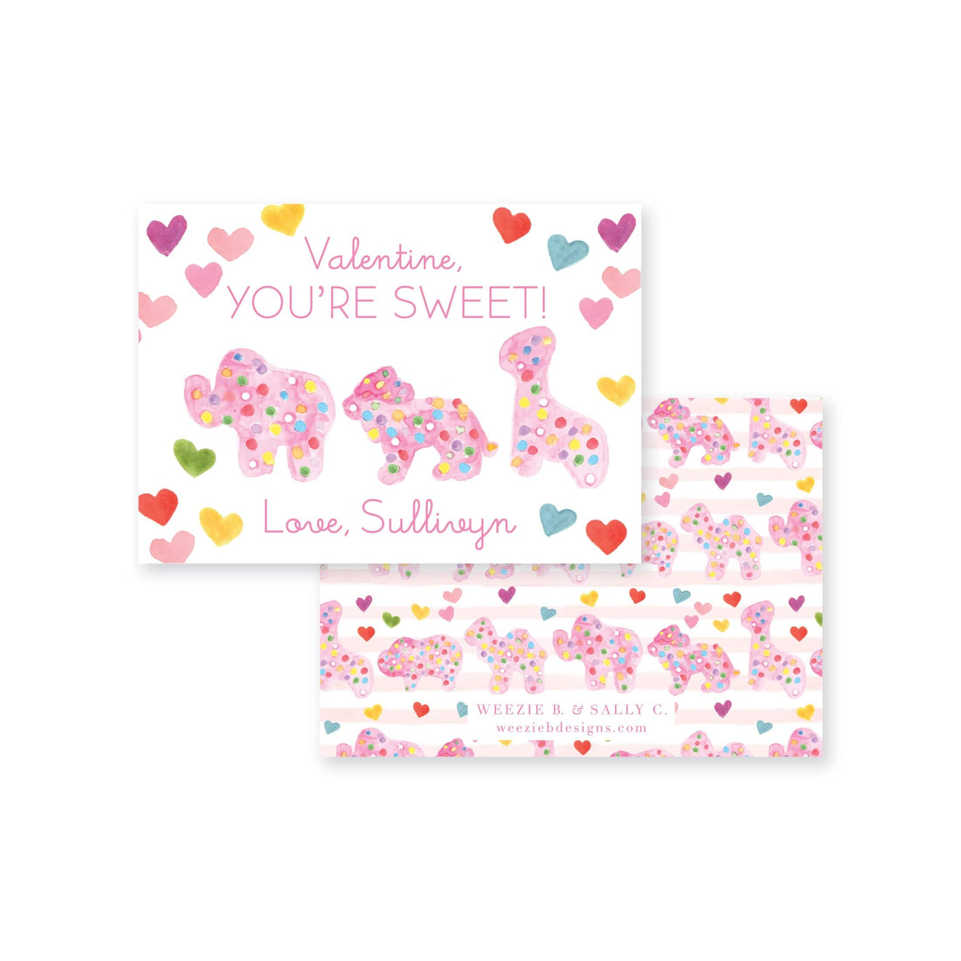 Animal Cookie Valentine