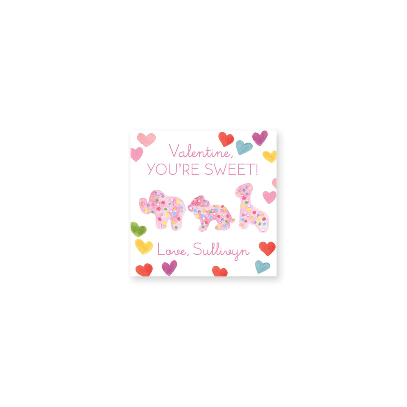 Animal Cookie Valentine