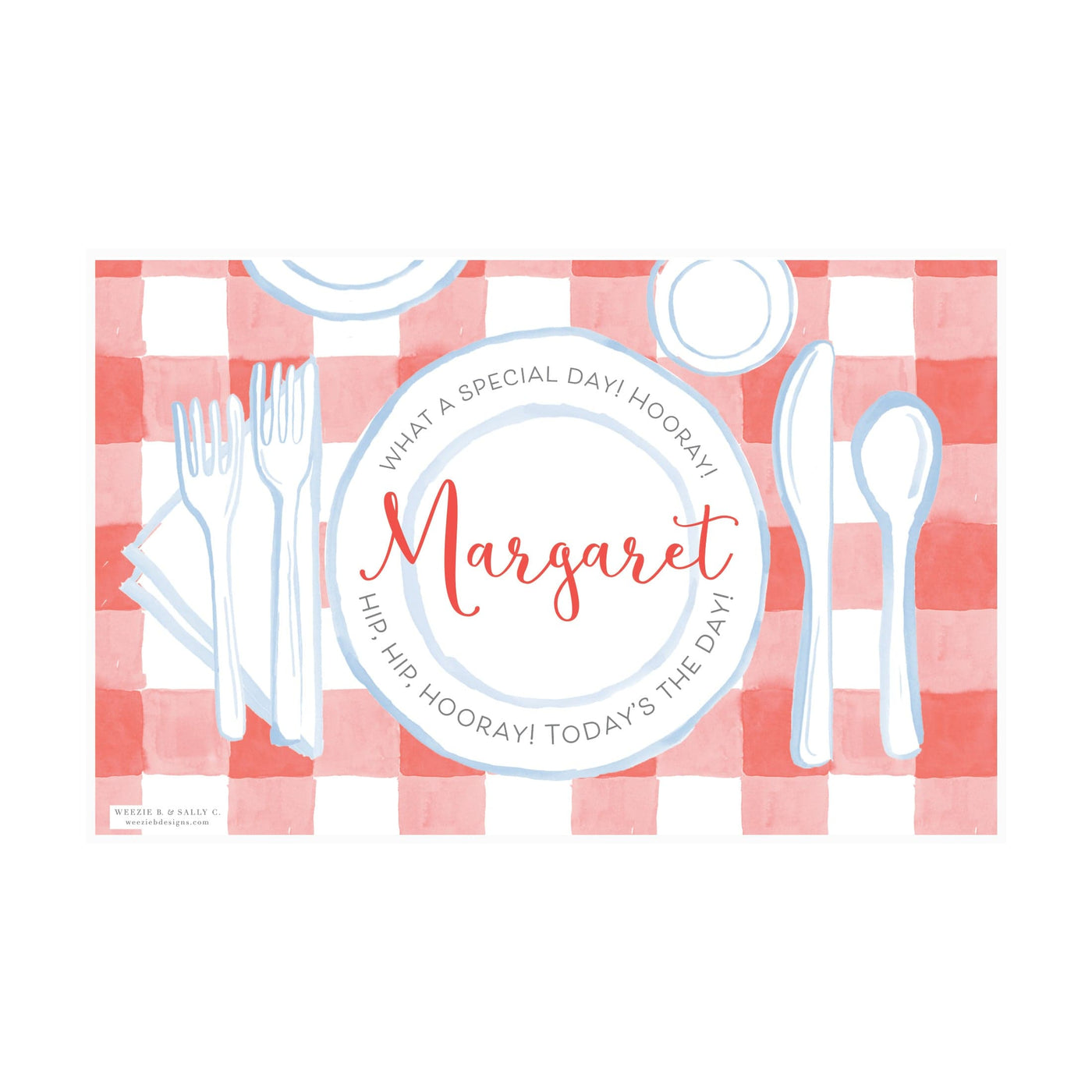 Simple Stripes First & Last Day Laminated Sign | Placemat