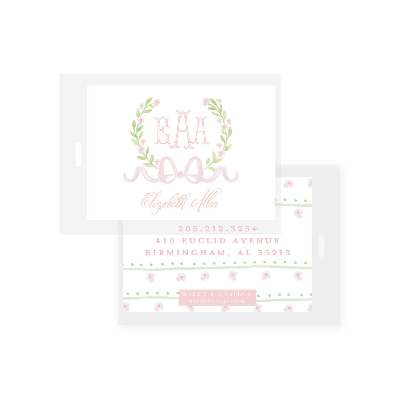 Baby Bonnet Bag Tag (2 min)