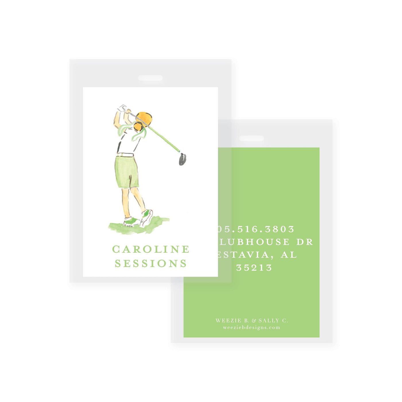 Sports Girls Bag Tag (2 min)